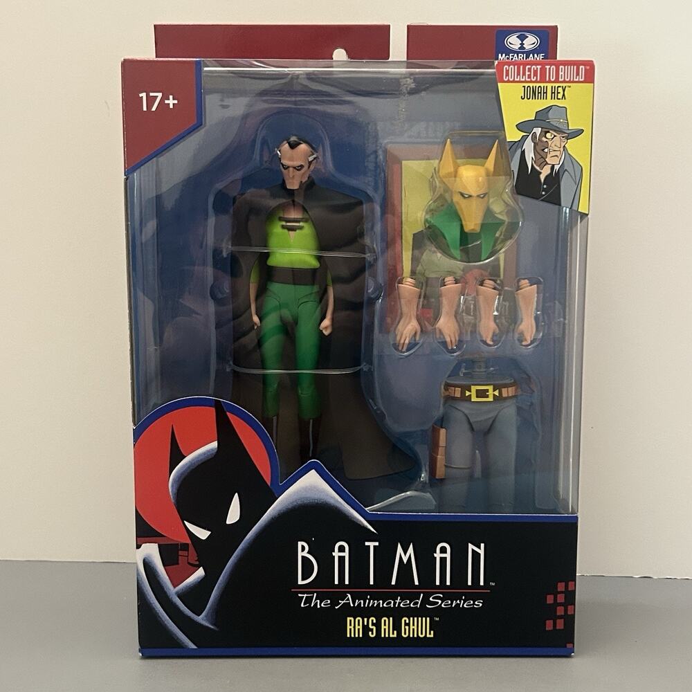 Batman Animated Series Ra's Al Ghul McFarlane Toys 6 Inch w/BAF Jonah Hex Build